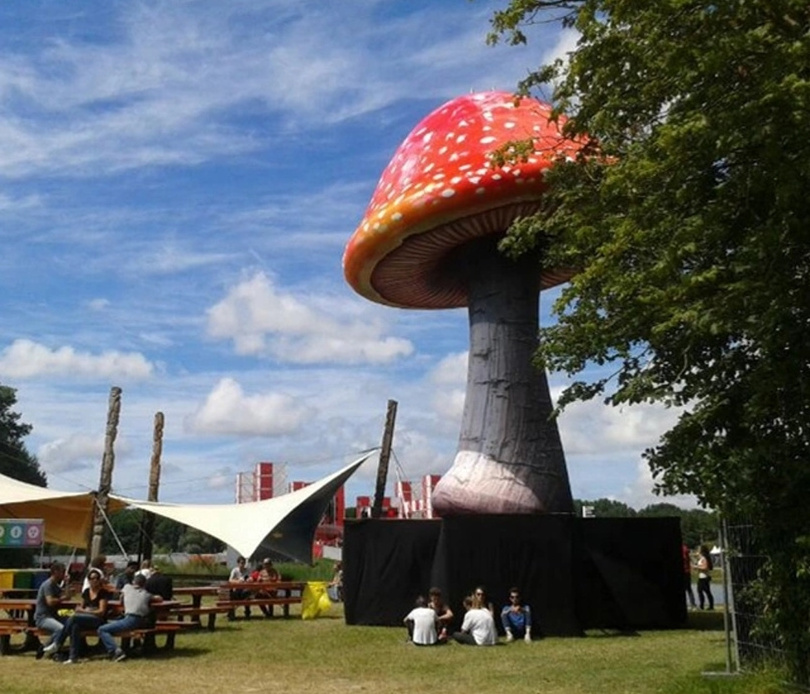 Decoration giant inflatable LED light mushroom for advertising event