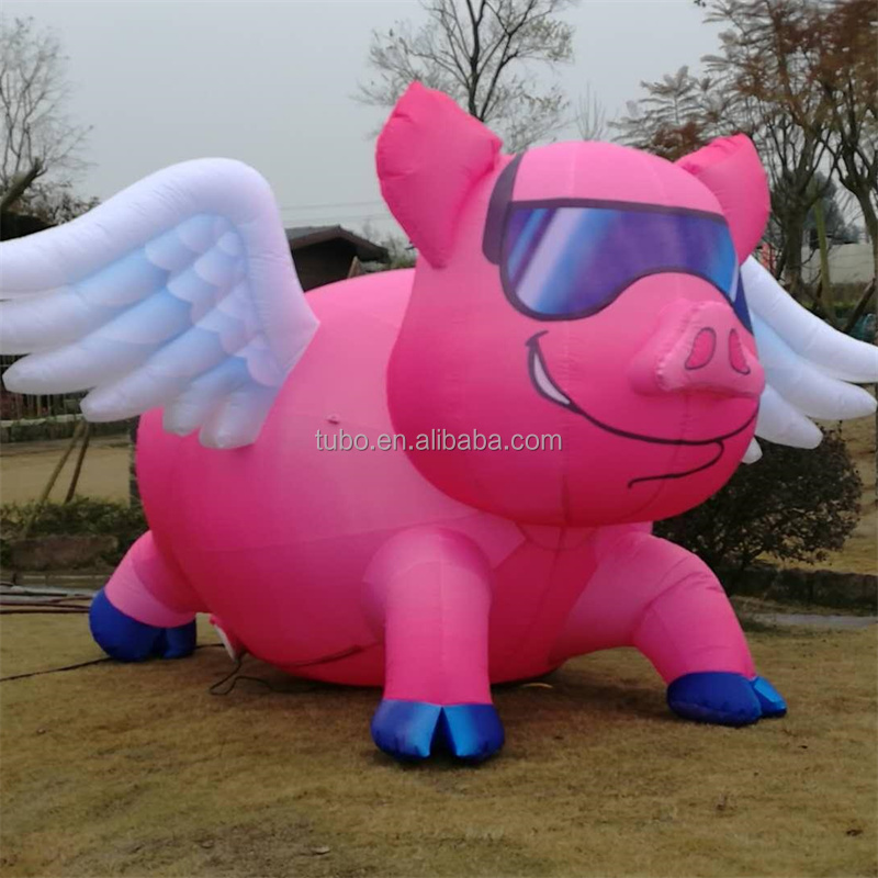 Giant Customized Inflatable Event decoration inflatable pig with Free logo