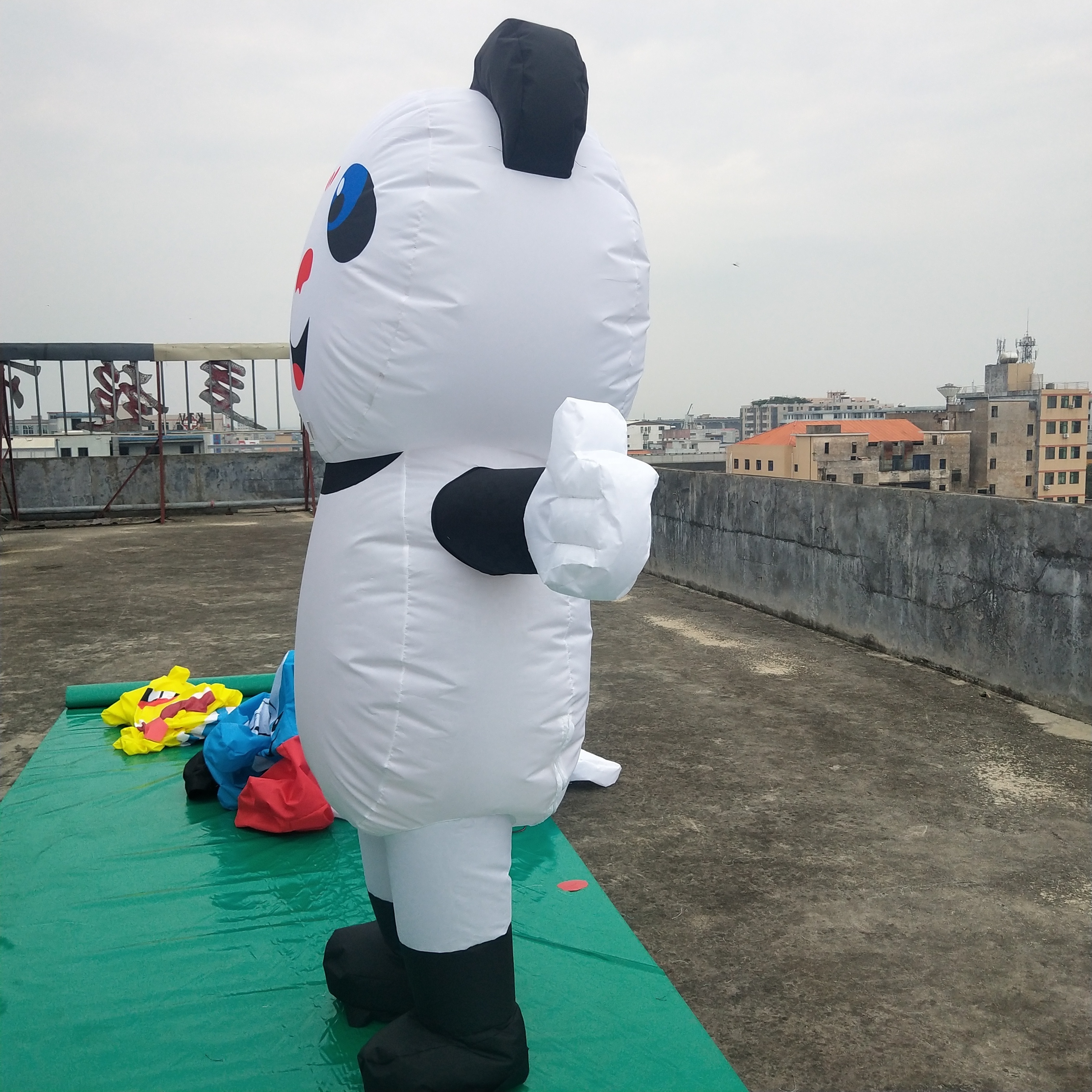 advertising custom inflatable panda costume