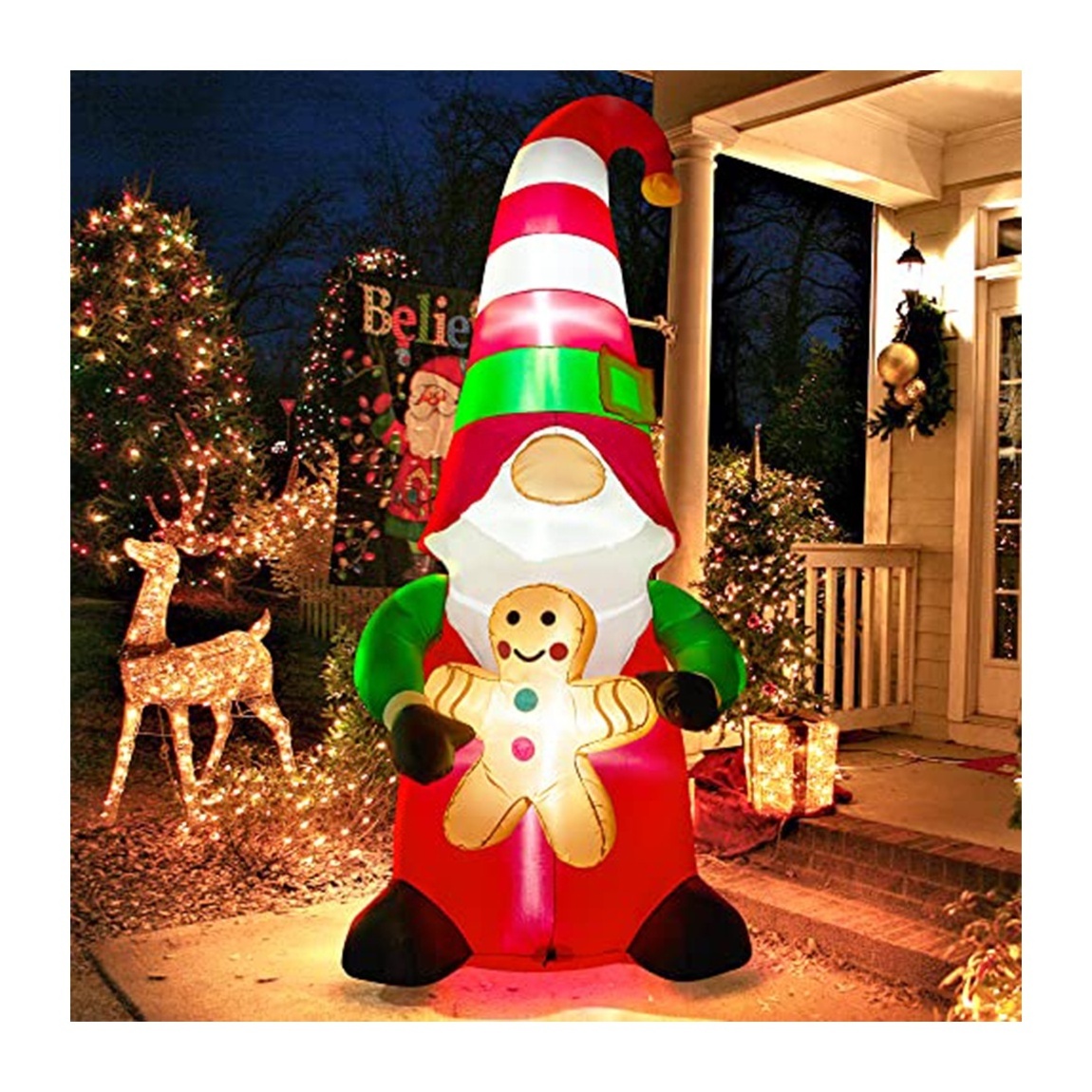 wholesale price Custom giant inflatable gnome for garden decoration/christmas gnome inflatable