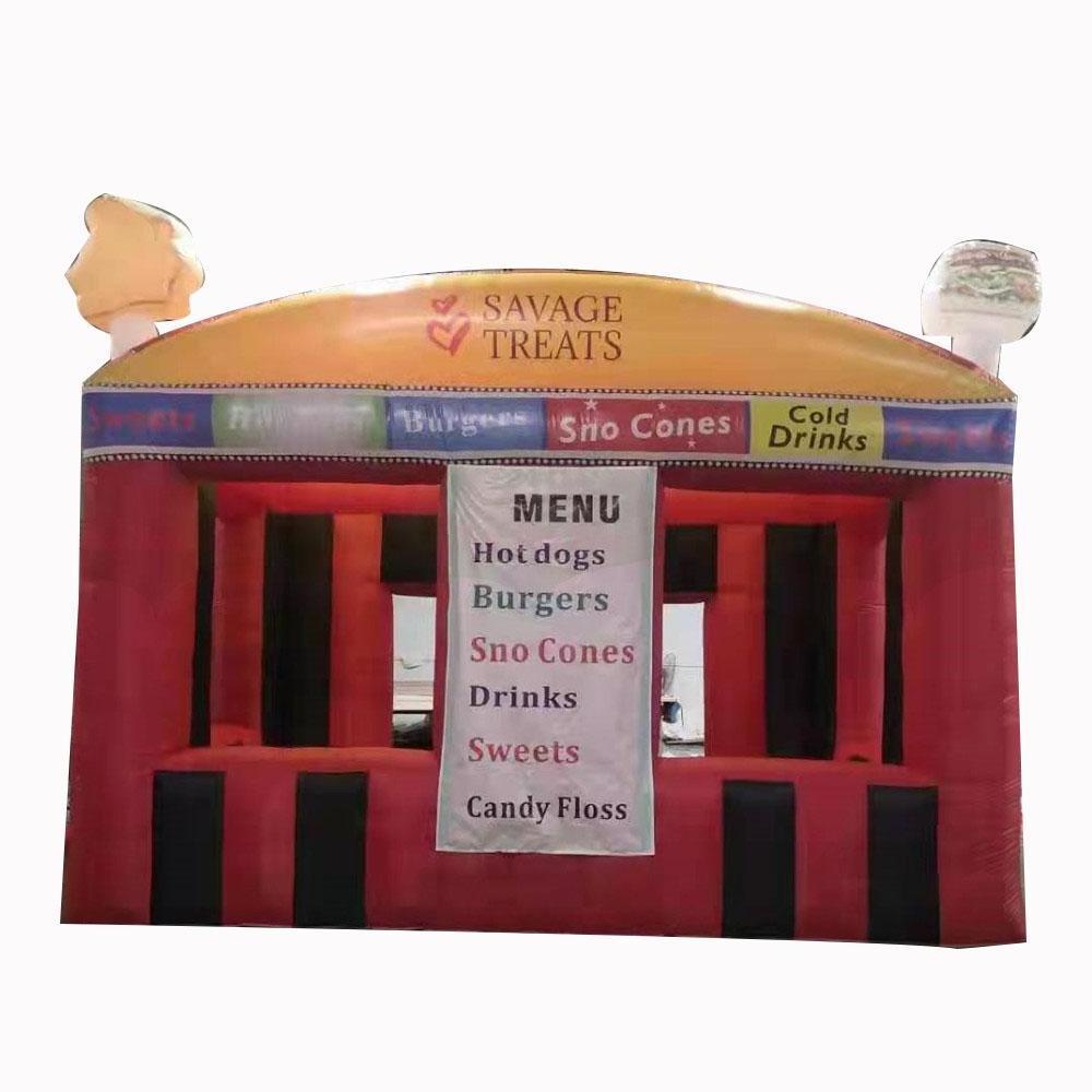 Customized oxford inflatable candy booth floss concession stand tent