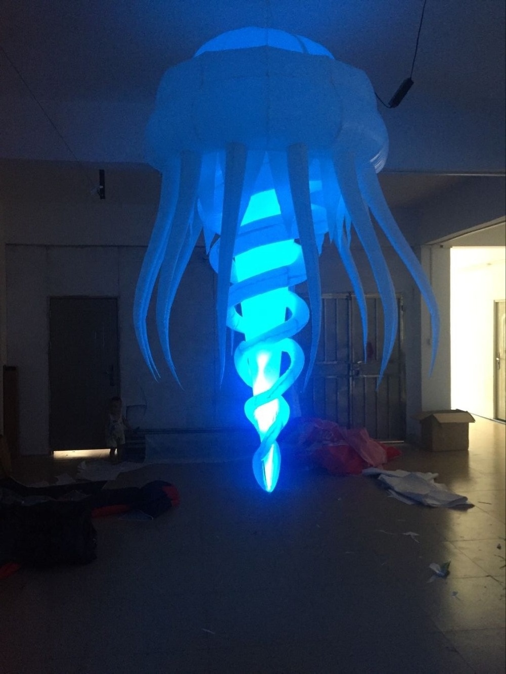 Hot sale 3m led lighting inflatable jellyfish balloon /inflatable led light jellyfish balloon for decoration