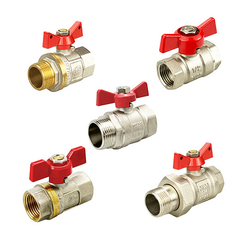 Tubomart Ball Valve En Standard Pex Pipe Fitting Hvac Brass Gas Ball Valve with Long Handle