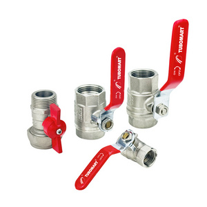 Tubomart Ball Valve En Standard Pex Pipe Fitting Hvac Brass Gas Ball Valve with Long Handle