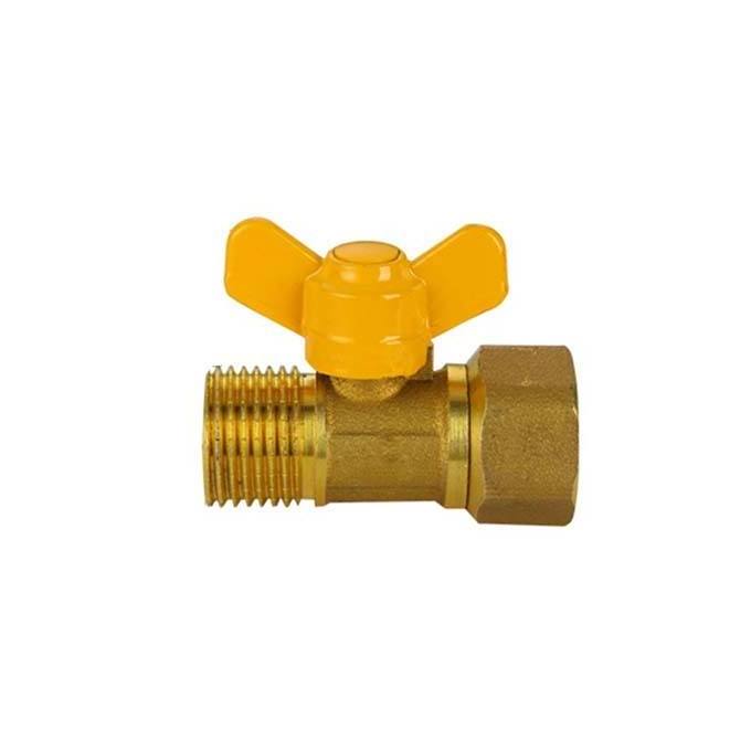 Tubomart OEM brass ball valve full Durable 1/2 - 1 inch Butterfly Handle Gas Brass Ball Valve for PEX system