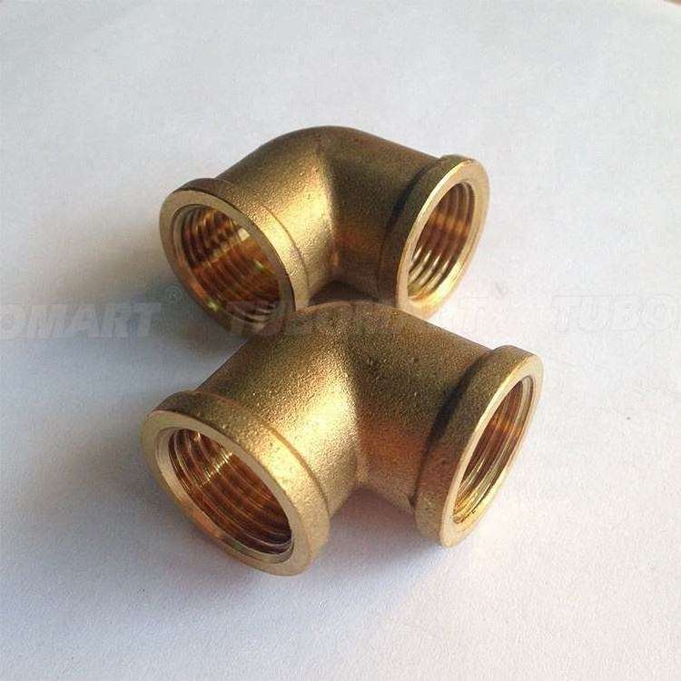 Brass pipe fitting Female 90 degree elbow adapter coupling with customized service