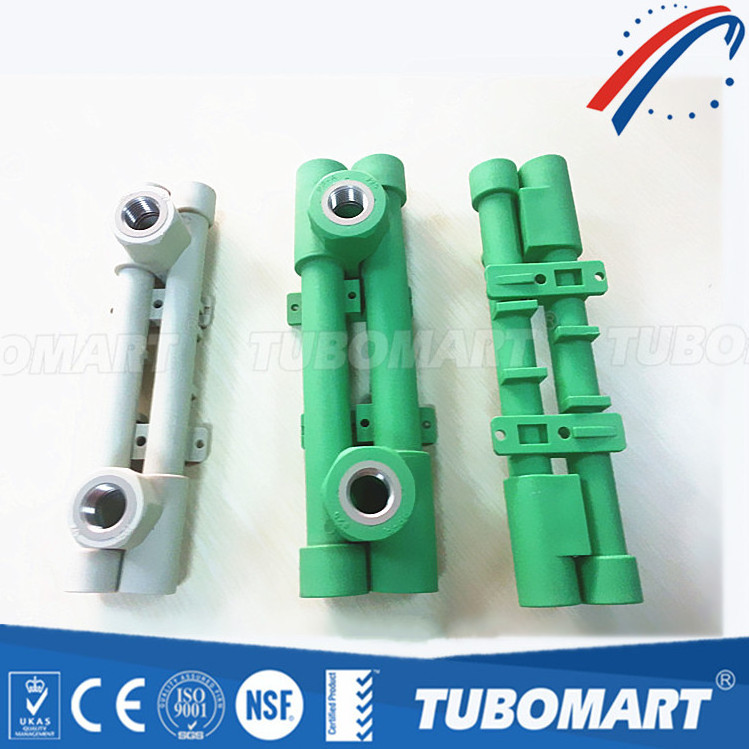 Tubomart ppr mixer with brass insert fitting for water shower faucets PPR shower mixer PPR random shower mixer 20 x 1/2