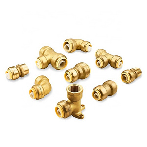 OEM Brass Plumbing  Push Fittings 1/2" Coupling Lead Free Quick Connect Sharkbite Pex Push Fit In Fittings For Pex Pipe