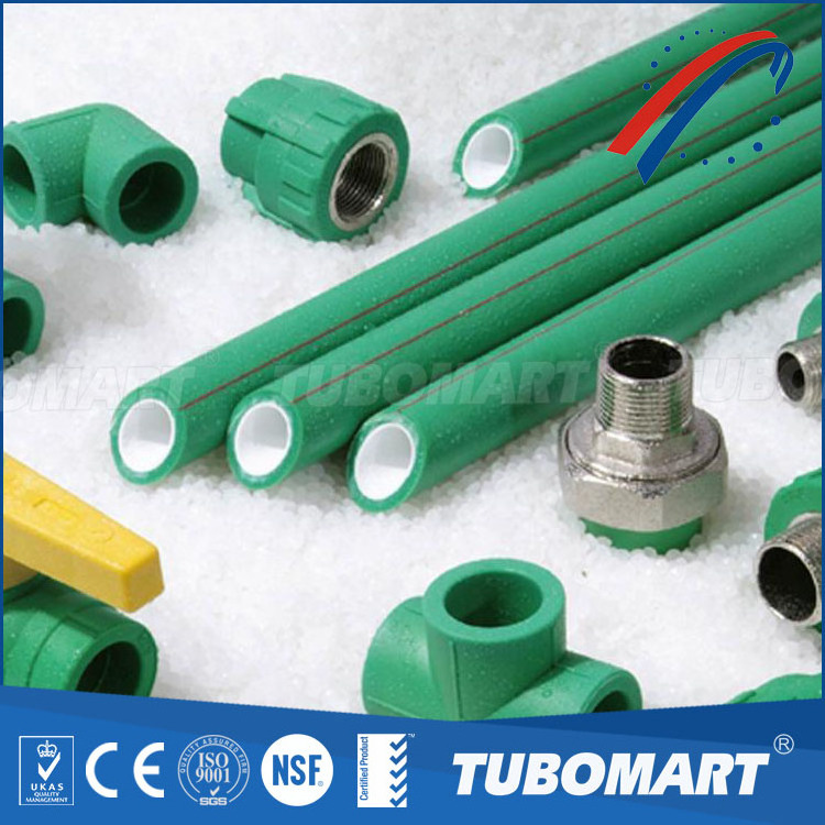 Tubomart PPR Factory High Temperature Resistance white gray green Polypropylene pipes ppr pipes manufacturer