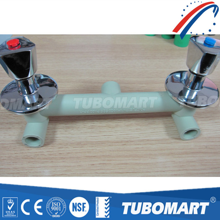 Tubomart ppr mixer with brass insert fitting for water shower faucets PPR shower mixer PPR random shower mixer 20 x 1/2