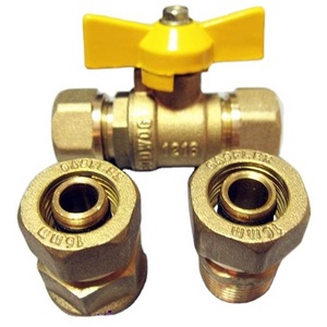 TUBOMART Gas Pipe system 1/2"  gas valve parts pex al pex gas ball valve