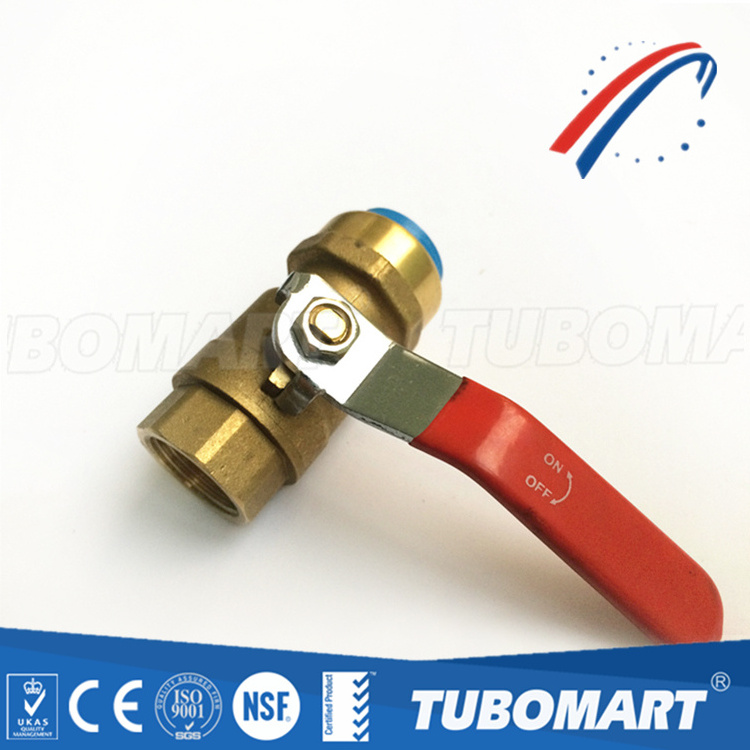 Lead Free Metal fitting valve brass Push in Fitting for copper pipe pvc pipe pex pipe