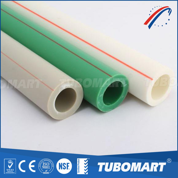 Tubomart PPR Factory High Temperature Resistance white gray green Polypropylene pipes ppr pipes manufacturer