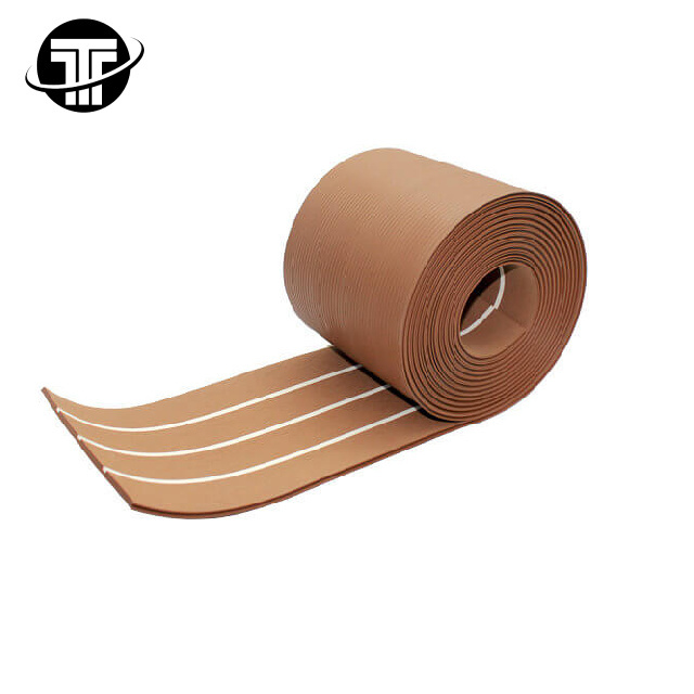 China Factory Exports PVC Foam Teak Floor Decking Sheet for Boat Yacht Non Slip and Self Adhesive Sea Deck Boat Flooring Pad