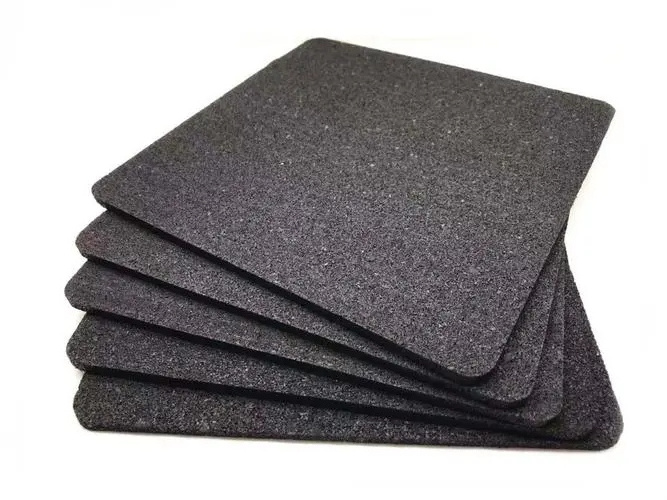 5mm thick single-sided concave foamed rubber damping plate floating floor sound insulation damping pad