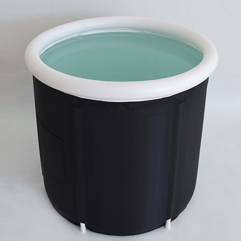 Factory supplier Inflatable PVC Foldable Ice Bath Tub Cold Plunge Barrel for recovery