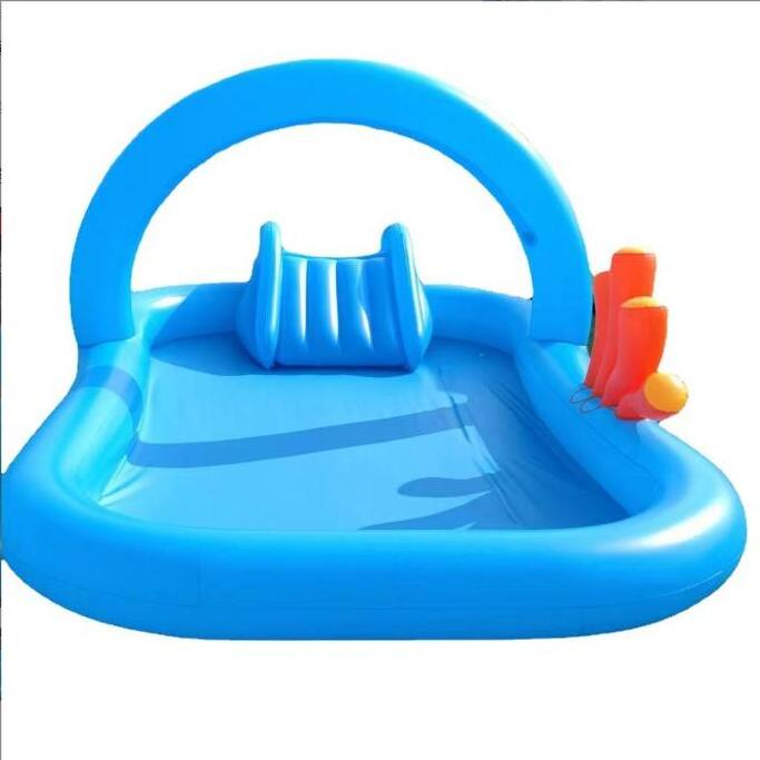 Summer water fun inflatable water pool with slide funny family pool in garden