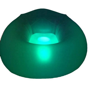 Waterproof Remote Control 16 colors Glowing LED lighting Inflatable Floating Pool Chair