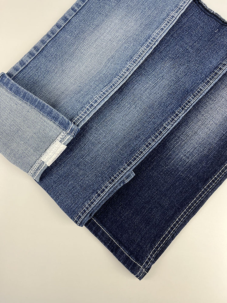 Top Quality 10oz Cotton Polyester Spandex Dark Blue Color Denim Fabric Twill Knitted Denim Fabric