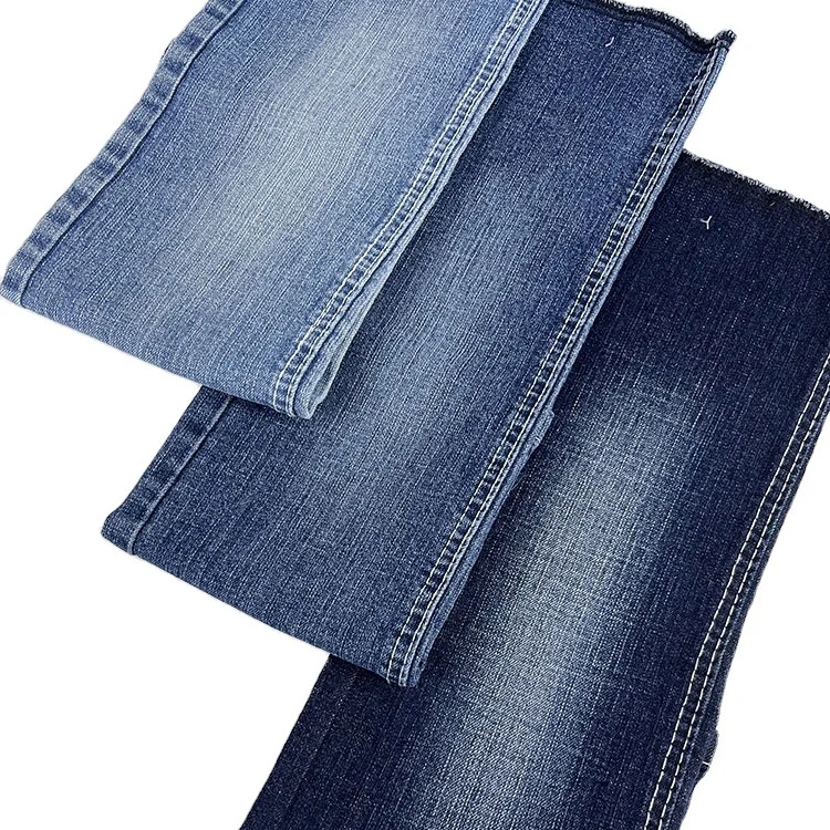 Top Quality 10oz Cotton Polyester Spandex Dark Blue Color Denim Fabric Twill Knitted Denim Fabric