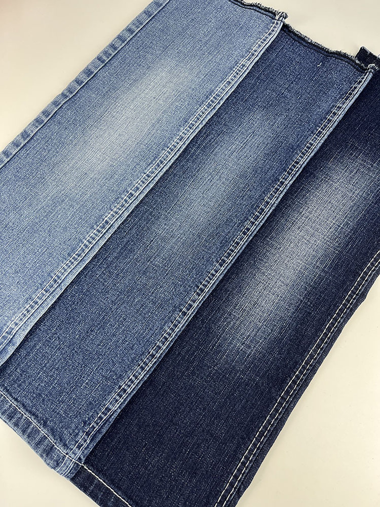 Top Quality 10oz Cotton Polyester Spandex Dark Blue Color Denim Fabric Twill Knitted Denim Fabric