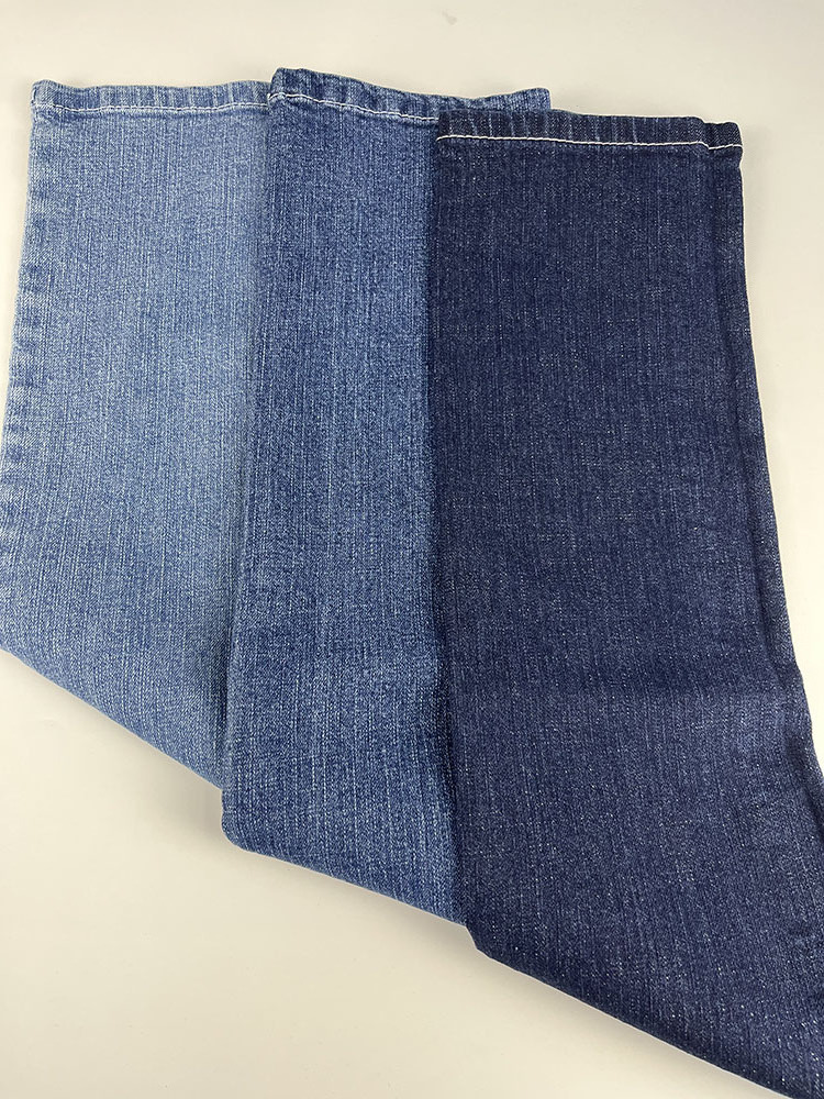 Top Quality 10oz Cotton Polyester Spandex Dark Blue Color Denim Fabric Twill Knitted Denim Fabric