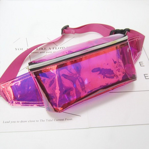 Running Belt Waterproof Women Holographic PVC Thigh Harness Belt bag Fashion Waist Leg Bag