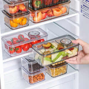 Refrigerator Storage Box Freezer Special Food Grade Sealed Fresh-keeping Box Household Kitchen Fruit Sorting Storage Box