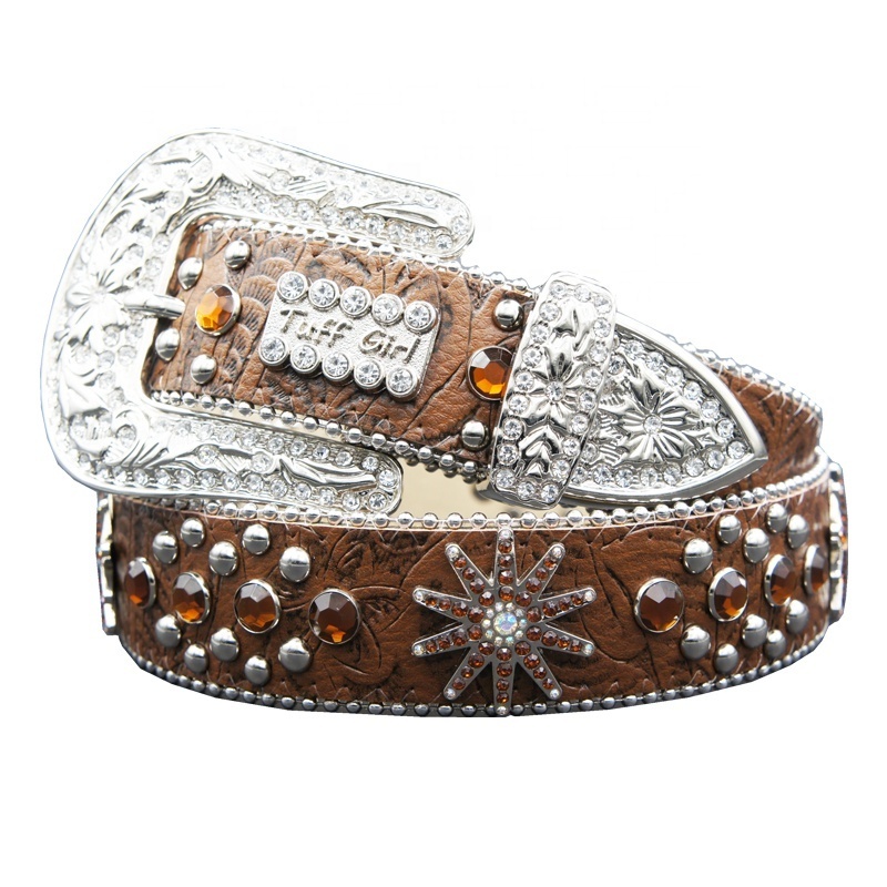 Customized Rhinestone Belt For Men Bling Bling Full Diamond Studded Leather Waist Bb Simon Belt Strap Crystal For Jean