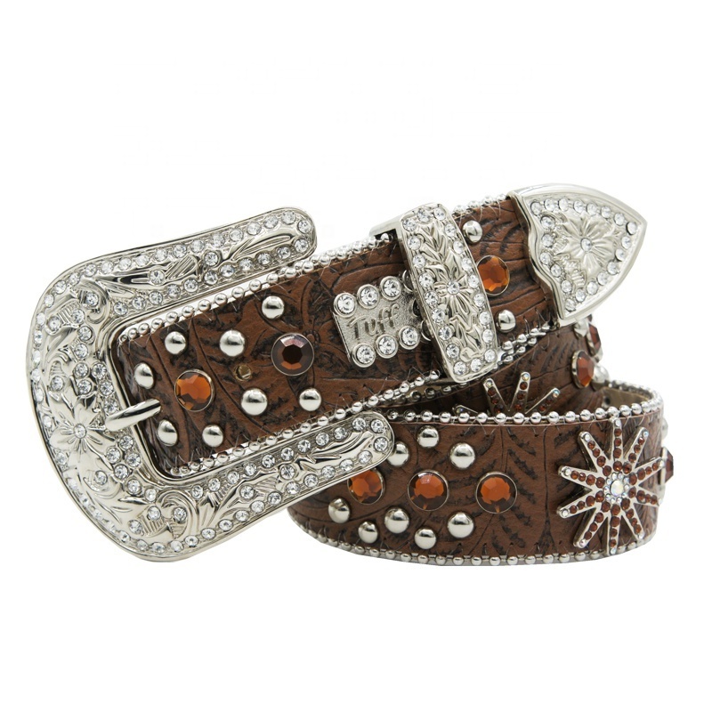 Customized Rhinestone Belt For Men Bling Bling Full Diamond Studded Leather Waist Bb Simon Belt Strap Crystal For Jean