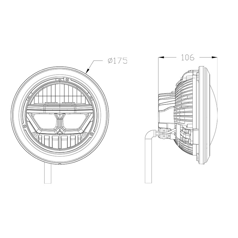 High low beam Led 7