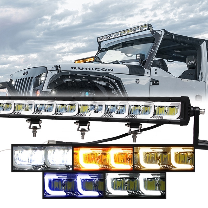 Tuff Plus Emark 4x4 Off Road Car ATVS Trucks Slim  Park Ramp Light Bar Led 12V 24V Plug Play Led Grow Light