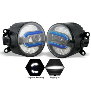 Car Led Fog Lights Tuff Plus 4 Inch Round Drl Off Road Universal Motorcycle Car Led Fog Light Motorcycle Fog Lights Led