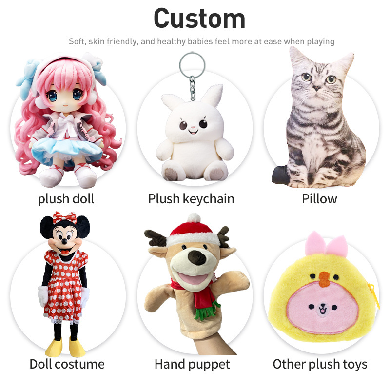 Custom Cute Stuffed wolf Sing dancing flower toy Kawaii Stuffed Animals Soft Toys cartoon plush toy