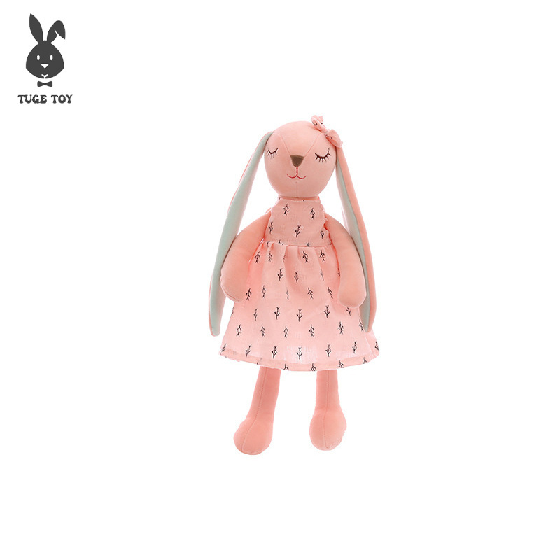 The New Rabbit Creative Long Ear Cute Soft Comfort Plush Toy Rabbit Bunny Doll for Children Creative Easter Girl