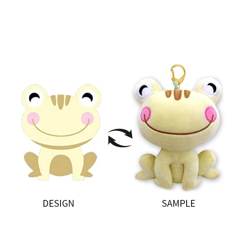 Customized mini Cute Stuffed Keychain Soft Toy Animal Keyring Oem Custom Plush Keychain