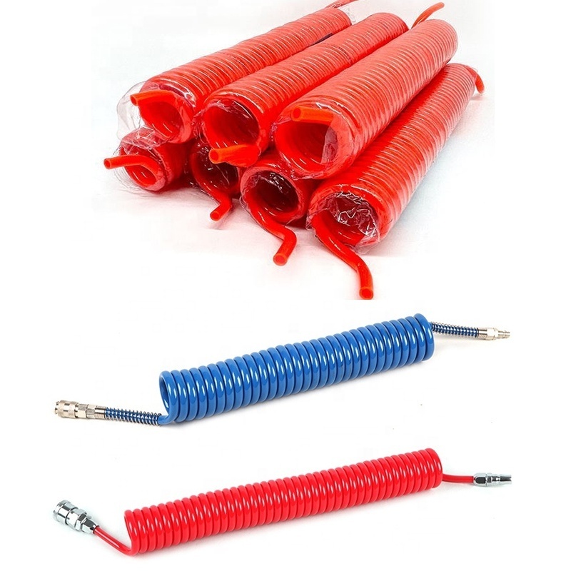 Air Pneumatic Tube Pipe Hose Tubing Blue Red Orange Fittings for Air Line Polyurethane 4x2.5 6x4 8x5 10x6.5 12x8 14x10 16x12 PU