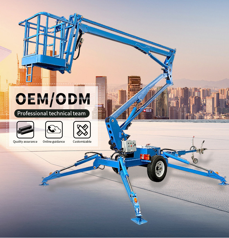 Hot Selling Cherry Picker 8m to 22m man lift boom lift towable articulated boom lift for sale