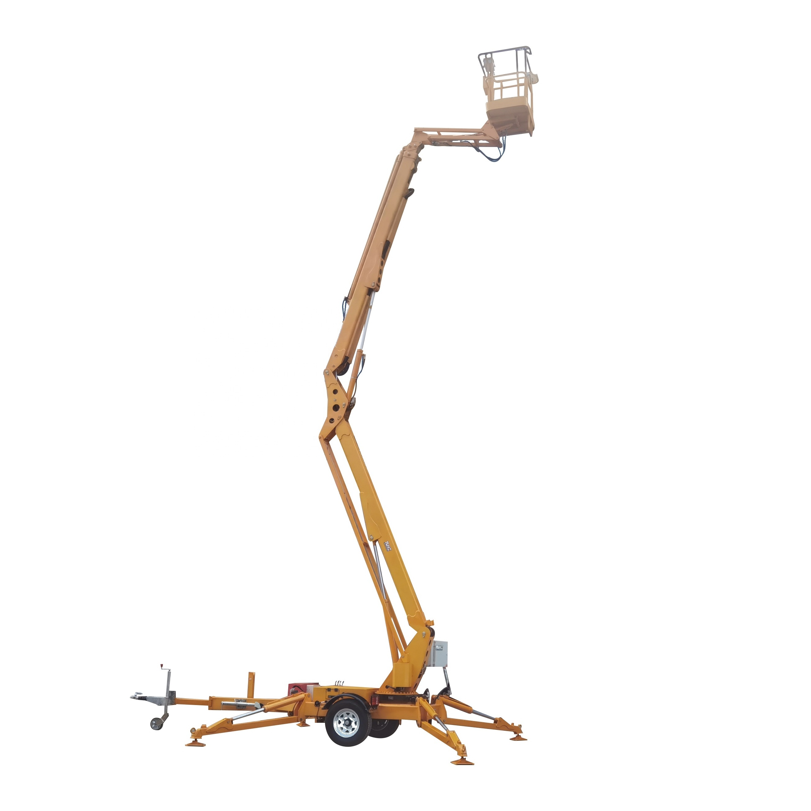 200kg 18m Articulating Towable Trailer Mounted Boom Lift Cherry Picker