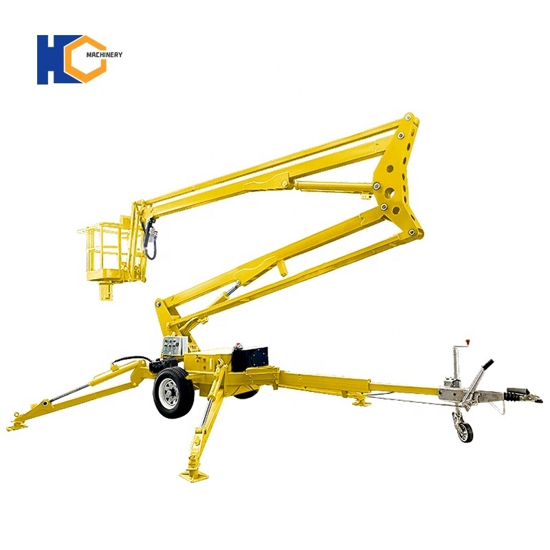 Hot Selling Cherry Picker 8m to 22m man lift boom lift towable articulated boom lift for sale