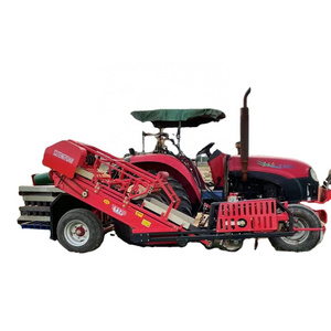 Lawn automatic reel cutting combine harvesterGreen Lawn Turf Harvester, Football Field Construction, Lawn Harvesting Equipment,