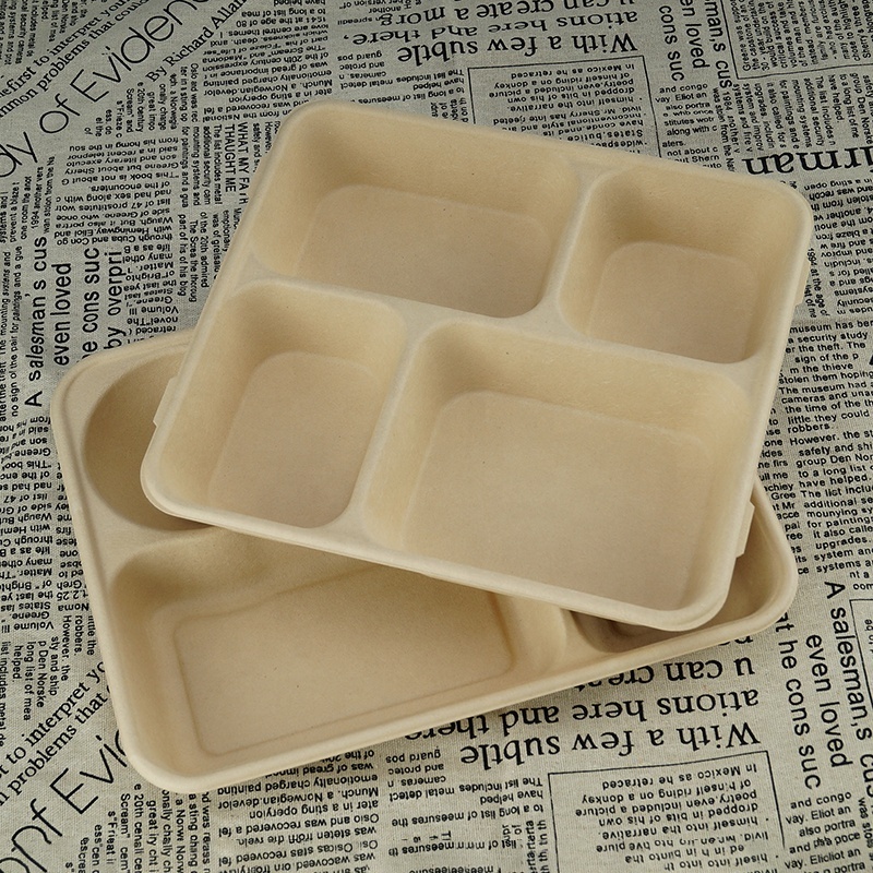 Free Sample Take Away Container Paper Food Box One Time Disposable Bento Food Catering Lunch Box