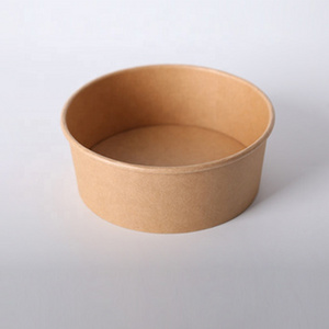 Free Sample Hot Sale Disposable Bowls Paper Kraft Bowl For Packing Or Restaurant