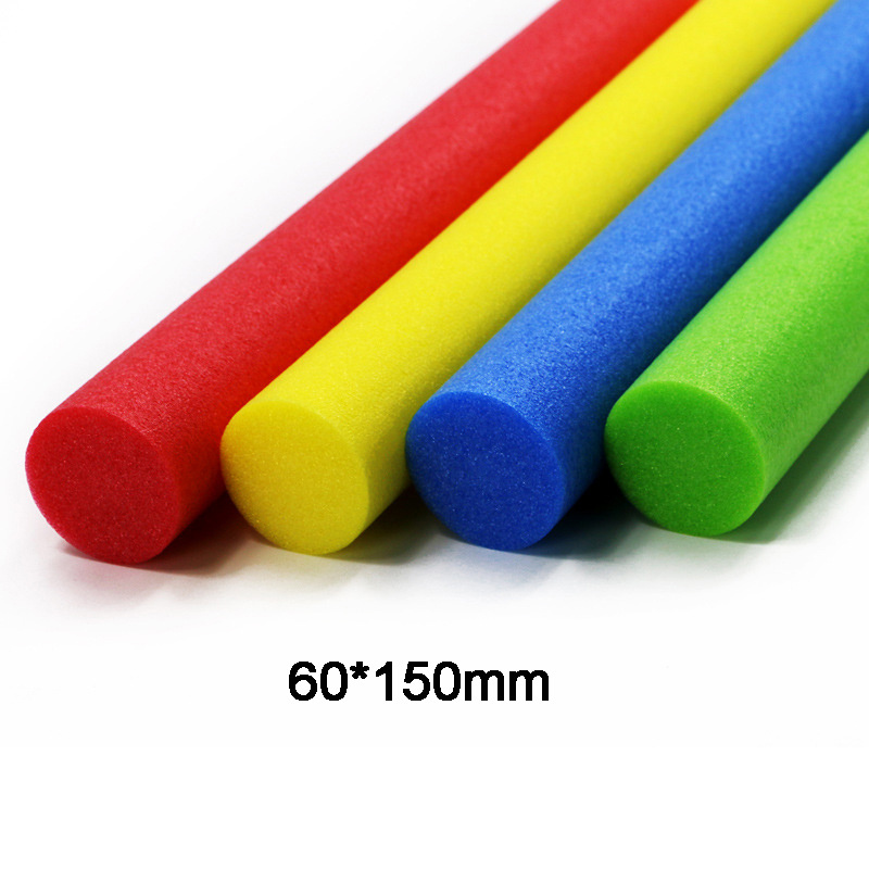 Wholesale polyethylene foam pipe padding tube cut eva epe nbr pe solid black round floating soft foam pool swimming noodles