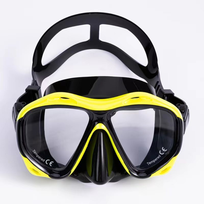 Goggles with Nose Cover Swim Mask Suitable for Any Face Shape Snorkeling Gear for Adults Impact Resistance Snorkel Mask