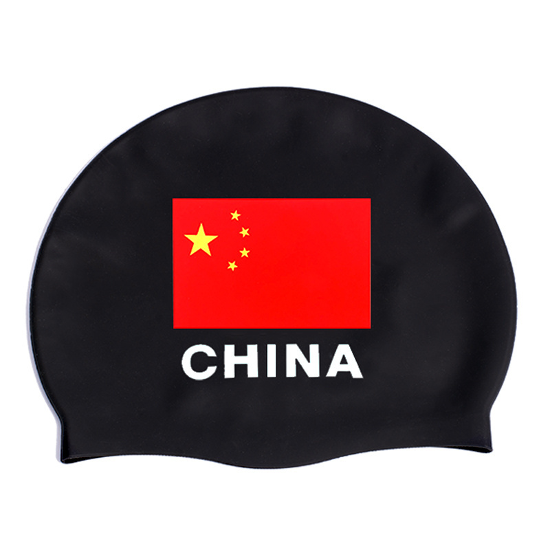 Custom Printing Silicone Swimming Caps for Adults and Kids Women Swimming Pool Accessories PVC Zipper Bag or PE Bag Supported