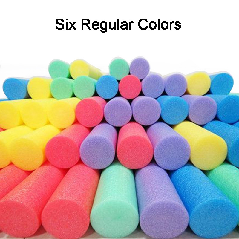 Wholesale polyethylene foam pipe padding tube cut eva epe nbr pe solid black round floating soft foam pool swimming noodles