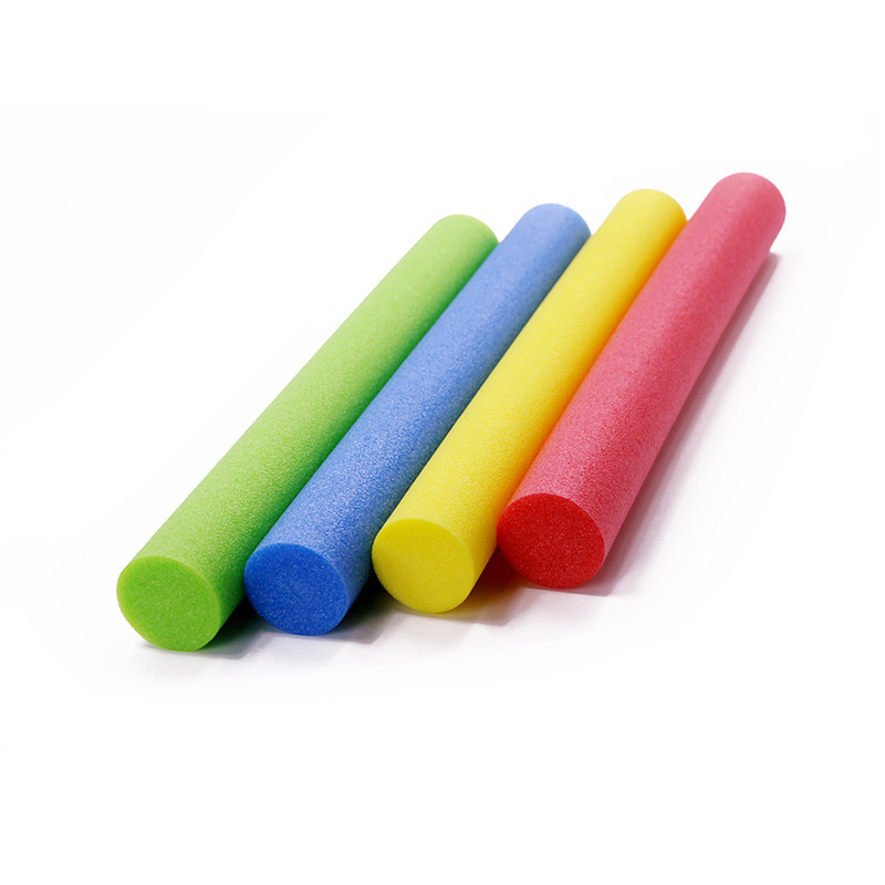 Wholesale polyethylene foam pipe padding tube cut eva epe nbr pe solid black round floating soft foam pool swimming noodles