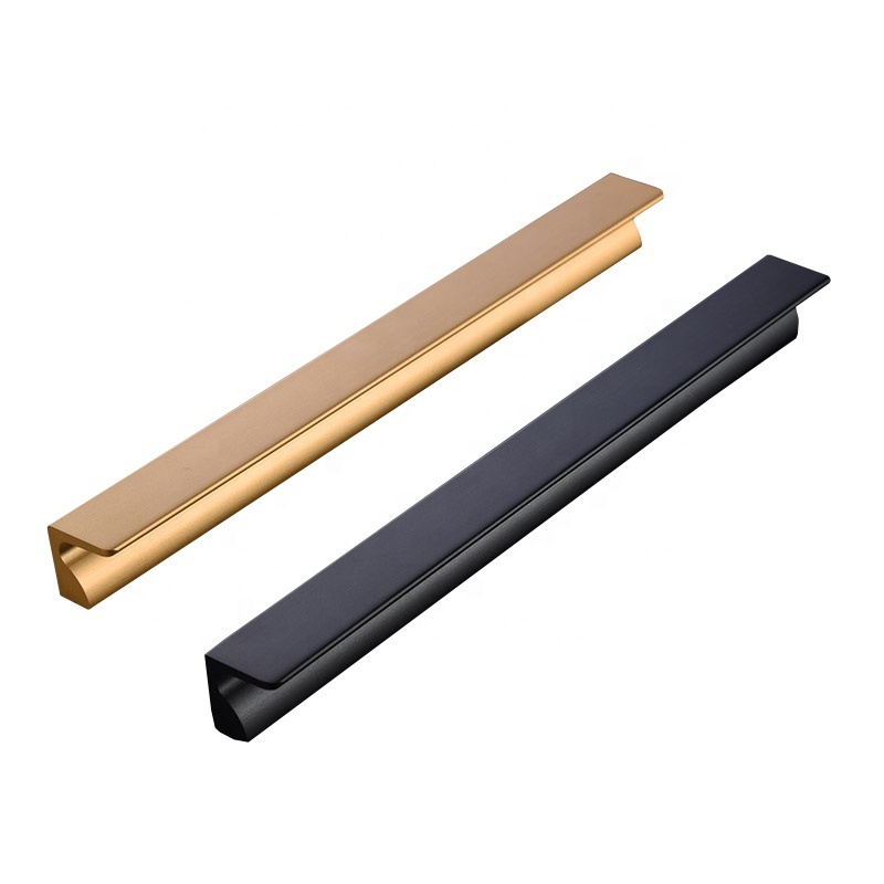 Black furniture closet handle 96 mm cabinet handle and knob, suitable for kitchen dressing table drawer gold handle bathroom cab