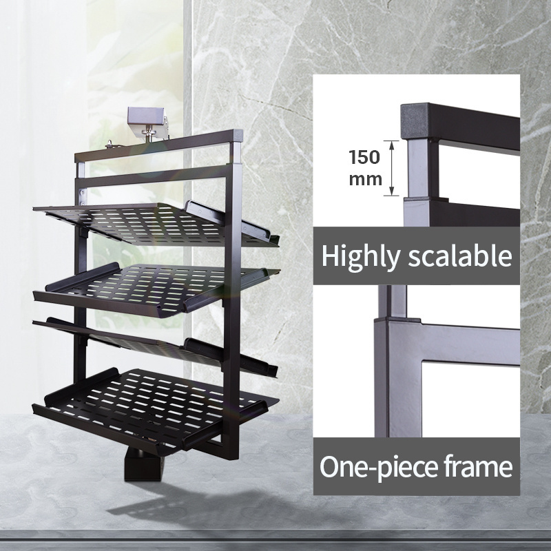 Show Rack Slide Slide Rotating Cabinet Shelf Wardrobe Accessory 360 Degree Revolving ...